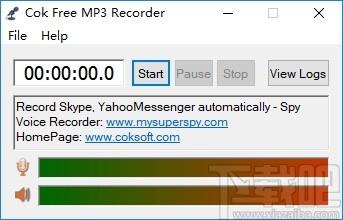 Cok Free MP3 Recorder下载,免费录音工具,录音软件,录音