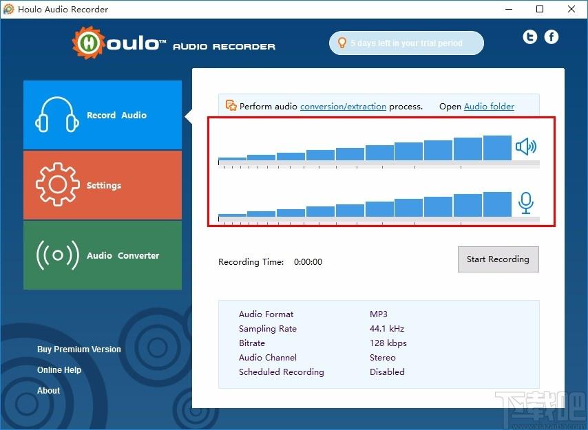 Houlo Audio Recorder,音频录制工具,音频录制