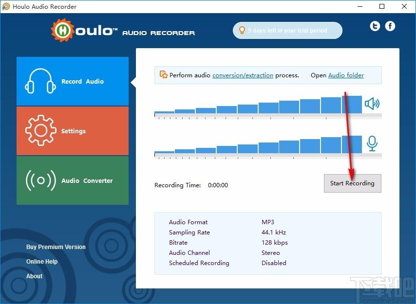 Houlo Audio Recorder,音频录制工具,音频录制